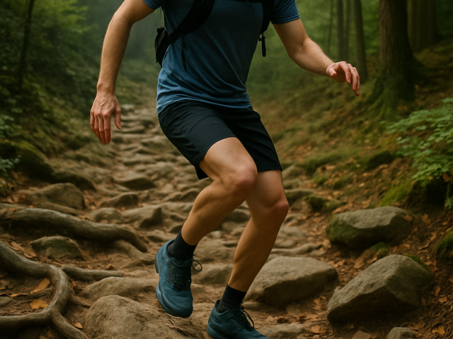 How can I avoid tripping or falling on trails?